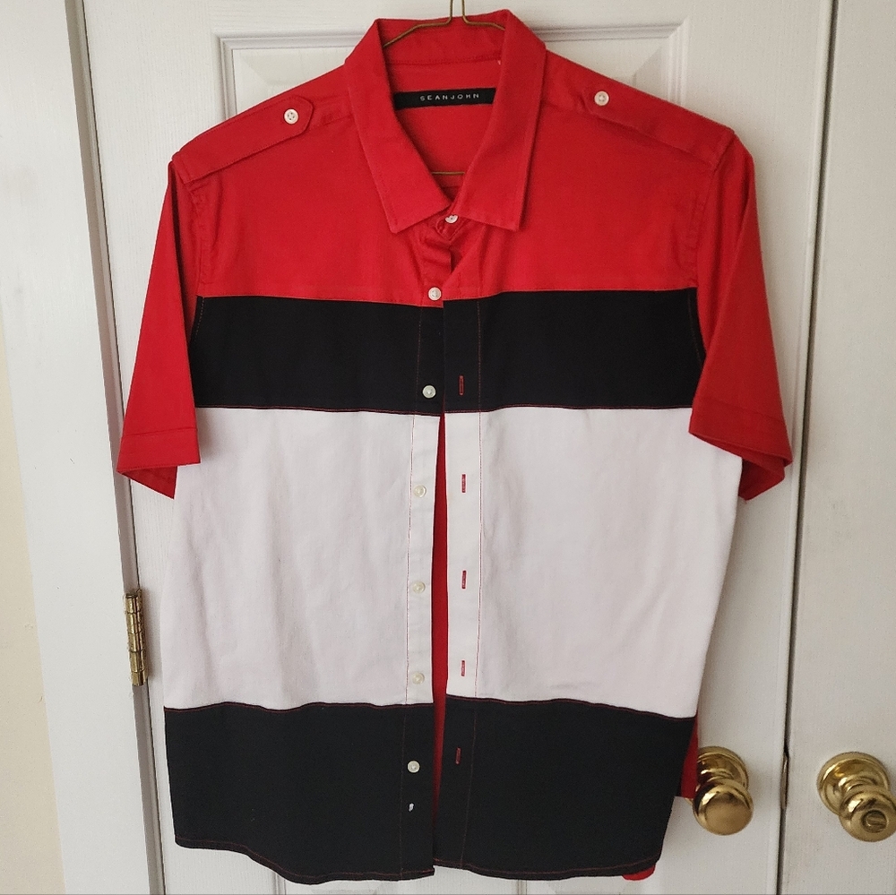 Sean John Button Down Short Sleeve